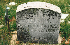 Grave of Arend Jan Geurink.