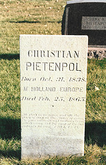 Grave of Christian Pietenpol.
