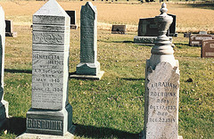 Graves of Abraham Roerdink and Henrietta Harms.