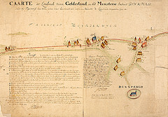 Caarte der Landsnede tussen Gelderland en het Munsterse omtrent Dinxperlo, 1722