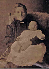 Anna Geertruida Plekenpol holding an unkown baby.
